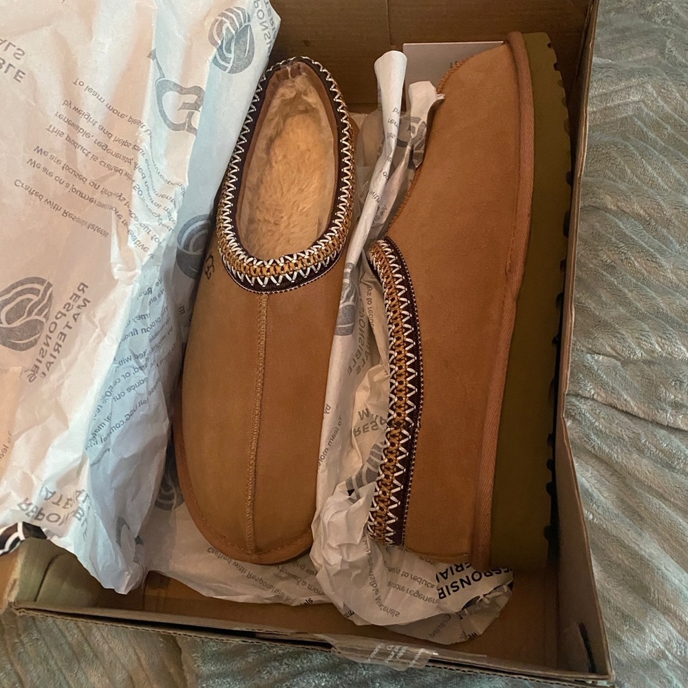 UGG Tan Tasman Slippers